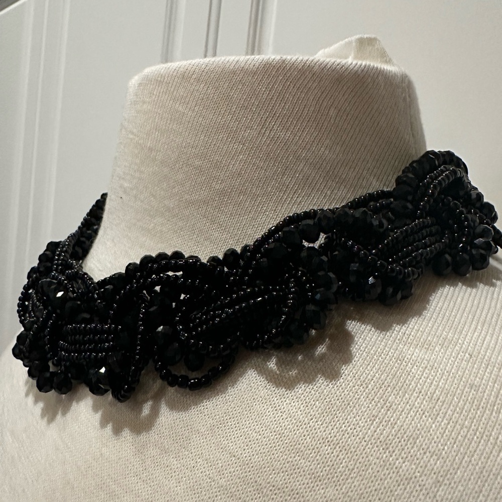 Black Beaded Choker